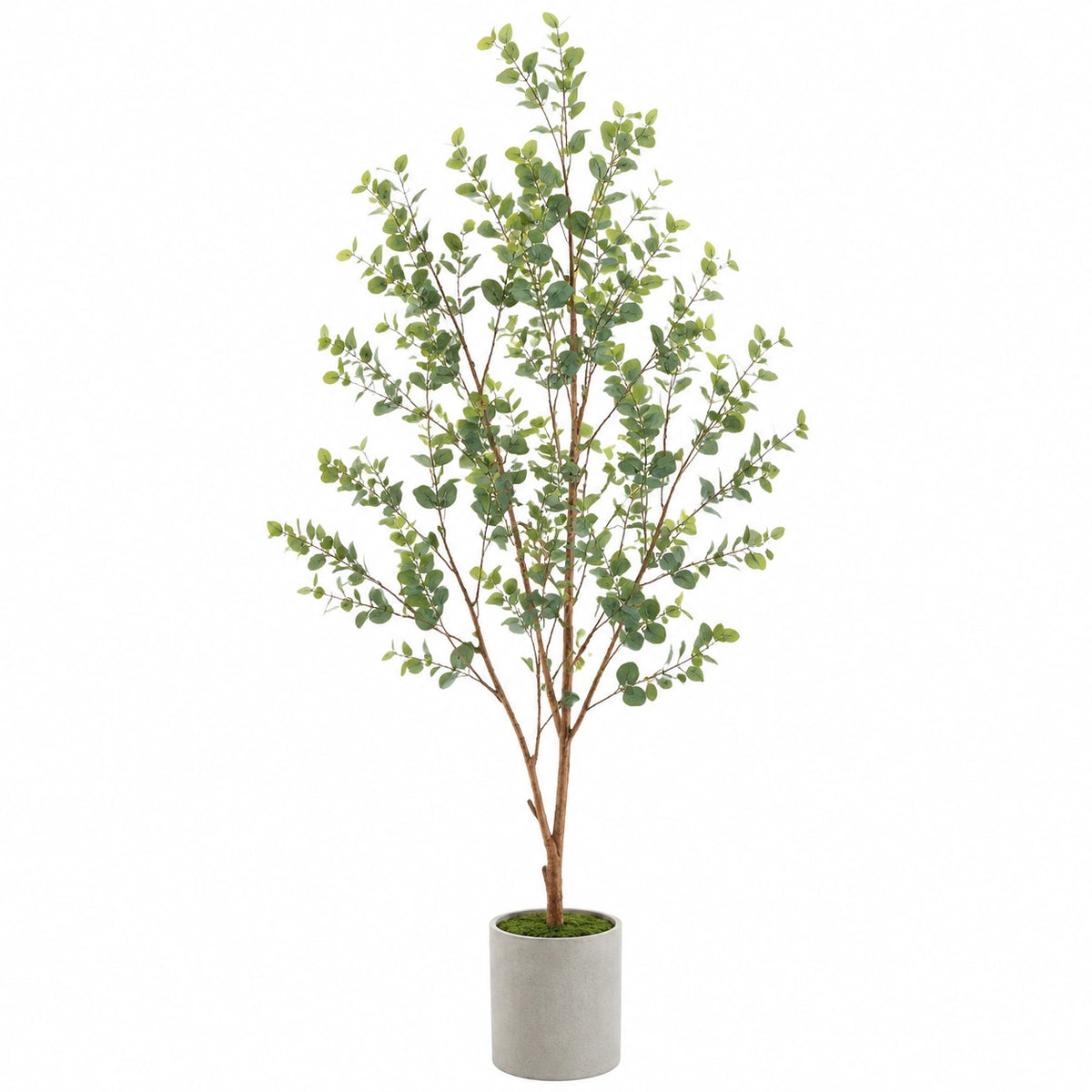 Plante artificielle eucalyptus 180 cm feuillage plastique vert décoratif intérieur