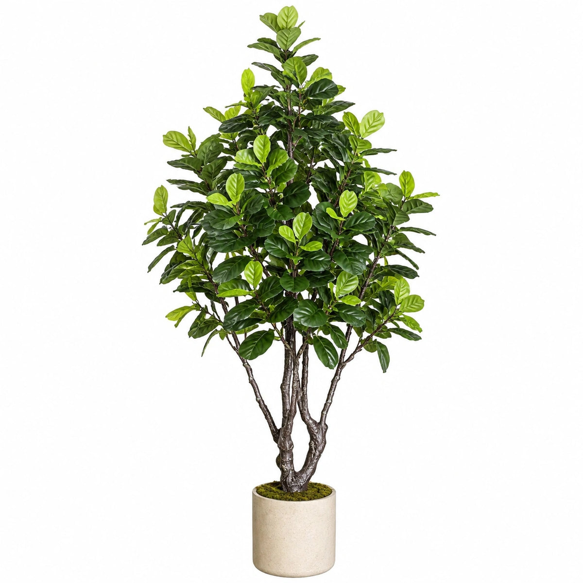Arbre artificiel 180 cm feuillage vert en plastique pour décoration intérieure