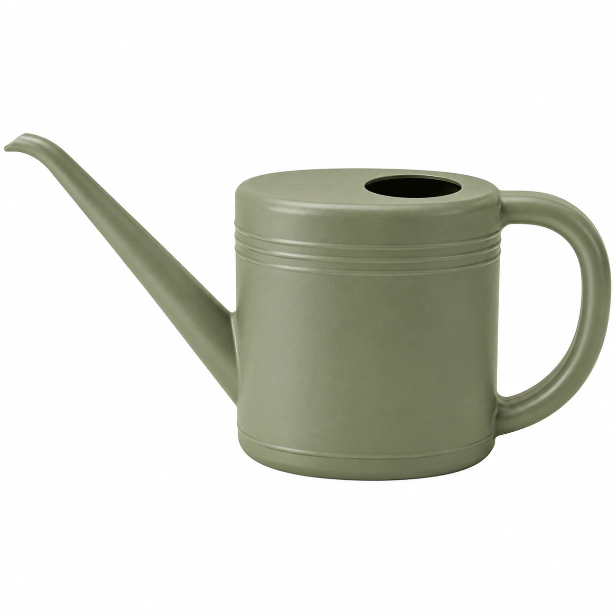 Arrosoir 2 L en plastique vert avec long bec pour jardinage
